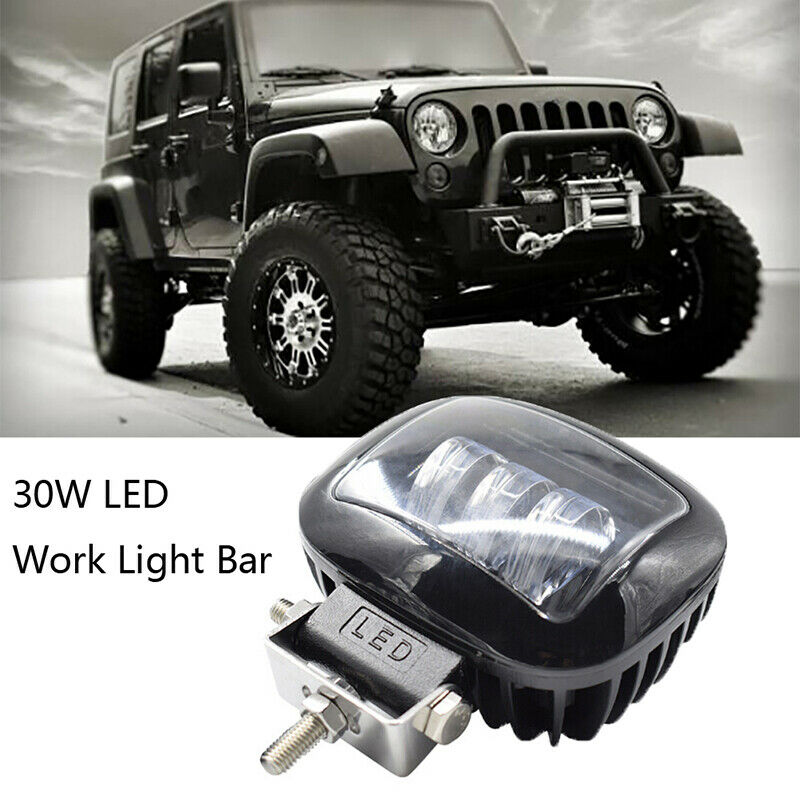 30W Spot Flood Combo Beam LED Offroad Work Light Car Boat Truck Driving Fog FT