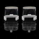 2 Pack Bird Waterer Bird Feeders, Bird Feed Water Dispenser, Clear Pet Feeder