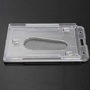 Splendid Plastic ID Card Badge Holder Transparent Badge ID Cover Horizontal BSES