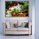 5D DIY Waterfall Full Drill Diamond Painting Cross Stitch Embroidery Decor