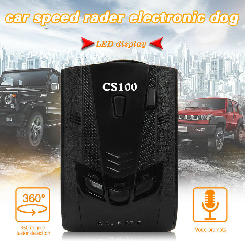 SC100 LED Display Car Radar Detector English Russian Vehicle Speed Tester