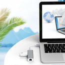USB to 5Gbps USB 3.0 RJ45 10/100Mbps Wired Ethernet Adapter Hub (Grey)