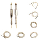 Braided Cable 1/4 '' 6.35mm Jack Male to 1M Male Audio Cable