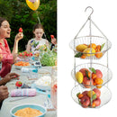 Rack Fruit Steel Holder Vegetable Stainless Vegetable Stand Hanging Basket 3Tier