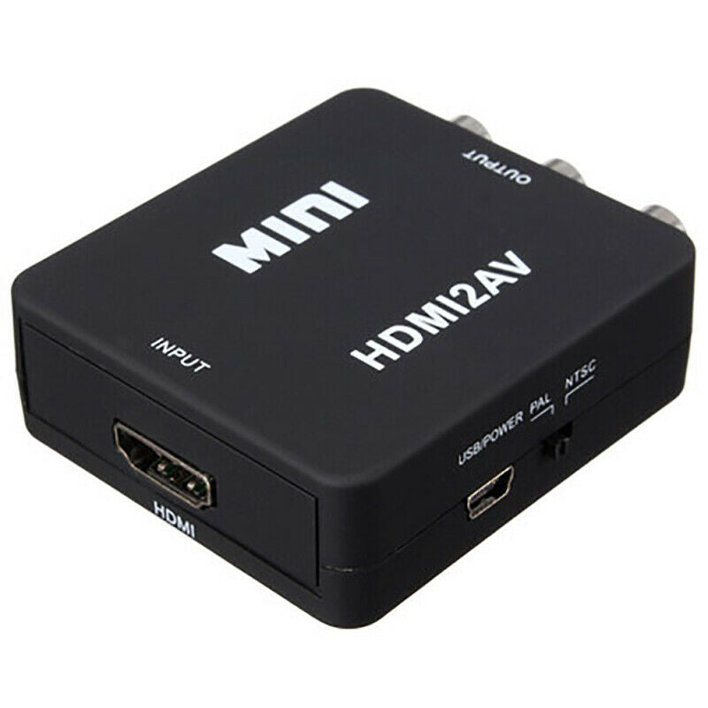 Mini 1080P HDMI to RCA Audio Video AV CVBS Adapter Converter For Smart TV Box TV