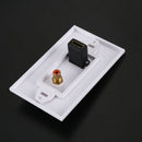 1X(Hdmi 1.4 Audio Socket Panel Female To Female Hdmi Hifi Sound Plug Outlet