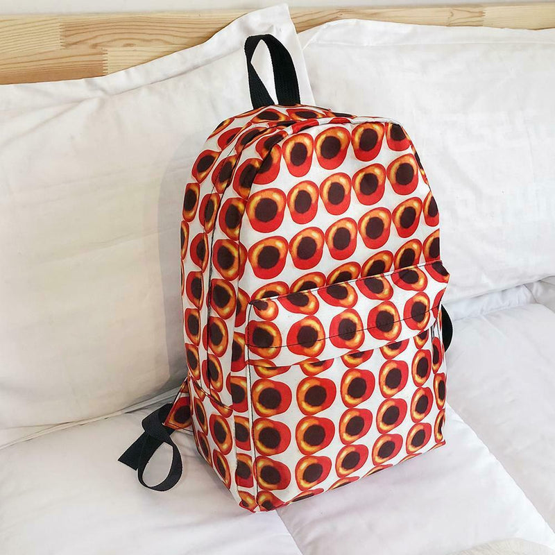 Printing Travel Backpacks Women Nylon Preppy Style Shoulder School Bags