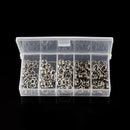 200Pcs 5sizes Stainless Steel Round Split Rings Small Double RingJewelryMakingM&