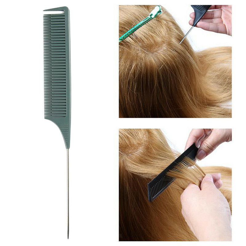 2-pack ABS Weave Highlighting Foiling Hair Comb Salon Dyeing Coloring Combs