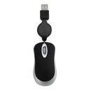 Mini USB Wired Mouse Retractable Cable Tiny Small Mouse 1600 DPI Optical Co P2B1