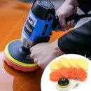 10PCS 3" Polishing Pad +Hand Buffer Set with Drill Polish Supply Adapter Fo K8T4