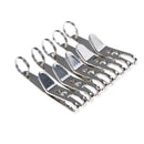 5pcs mini edc gear pocket suspension clip hanger tool key ring keychainU2