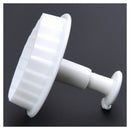 3Pcs Veined Rose Leaf Fondant Cake Cutter Plunger--White