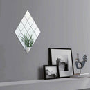 18pcs PET Bedroom Mirror Stickers Waterproof DIY Self-adhesive Tiles Wall Decor