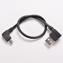 Hot USB 2.0 OTG Male to 90 Degree Angled Micro USB Male Cable Cord Adapter JR