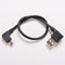 Hot USB 2.0 OTG Male to 90 Degree Angled Micro USB Male Cable Cord Adapter JR