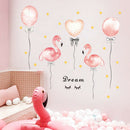 50*70Cm Flamingo Balloon Pink Home Decor Diy Self-Adhesive Wardrobe Stick gtJ Gw