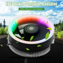 Q2 100mm Desktop CPU Cooler Fan Colorful Lighting 3 Pin Cooling Radiator