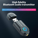 Wireless Bluetooth 4.2 Transmitter Stereo Audio Adapter Sender for TV-PC Speaker