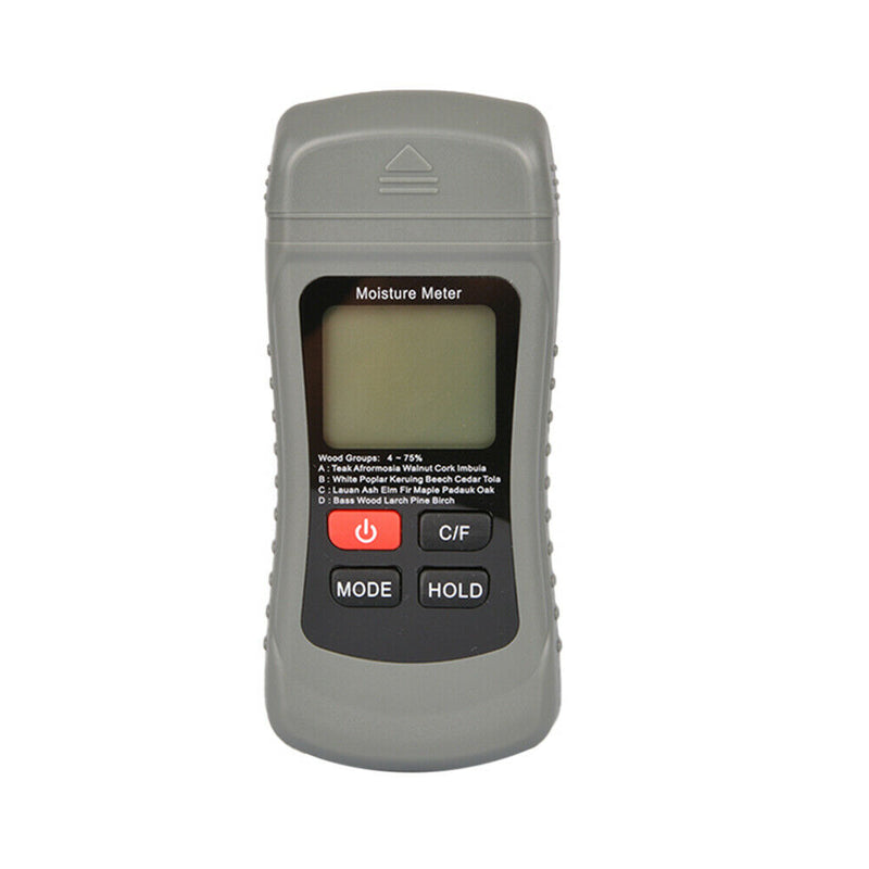 2 Pins LCD Digital Wood Moisture Meter Humidity Tester Timber Damp Detector A