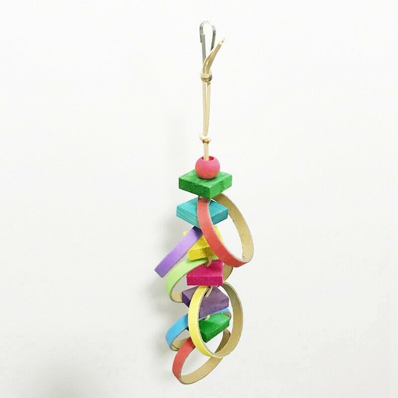 2 Packs Bird Swing Chewing Toys Parrot Hammock Bell Toys Suitable for Small