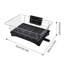 Stainless Steel Dish Drainer Drying Rack With 3-Piece Set Removable Rust Pr W9Q9