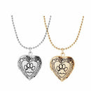 Valentine Lover Gift Animal Dog Paw Print Photo Frames Can Open Locket Neck A3V2