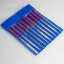 10pcs Diamond Needle File Set Sharpening 3X140mm for Glass Ceramic Carbi QGC