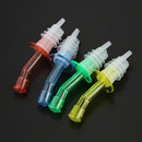 4x Multi-Color Tapered Free Flow Bottle Pourers Wine Oil Dispenser Spout St