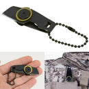 Pocket Mini Steel EDC Tool Military Zipper Outdoor Self Survival Defense; W0M5
