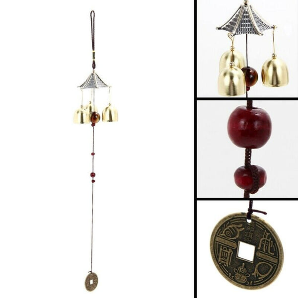 Outdoor Living Yard Wind Chimes Hanging Docor Garden Copper Windchimes 3 Be