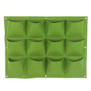 Plant Grow Bag, 12 Pockets Degradable Vertical Hanging Wall Garden Plant Gr