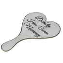 Daddy Here Comes Mummy Wooden Wedding Hand Held Sign Plaque T7L5