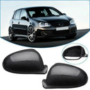 2Pcs Carbon Fiber Rearview Mirror Cover Replacement for Golf 5 MK5 2008-201