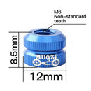 1 Pair Bike Tire Law Mouth Nut Tire Inner Tube Valve Nut Replacement Blue