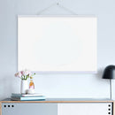 2pcs Magnet Picture White Wooden Frame Painting Scroll Photo Poster Hanger