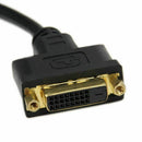30cm HDMI Male to DVI-D 24+1 Pin Female (M/F) Video Cable Adapter Plug