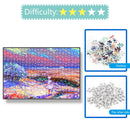 1000pcs DIY Beach Oil Painting Puzzle Educational Learning Assembling Toys
