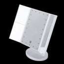 3 Folding 22 Leds Portable Led Makeup Mirror Luminous Desktop Cosmetic Lamp