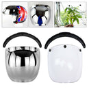 2x Moto 3-Snap Flip Up Bubble Visor for Open Face Half Helmet Wind