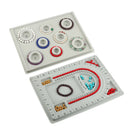 2Pcs Bead Design Board Bracelet Design Board Flocked Bead Board Necklace Be O8T4