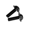 10PCS License Plate Frame Screws Nut for Motorbike Truck ATV 20x6mm - Black