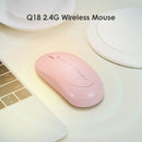 Q18 Wireless 2.4GHz Mouse Laptop Ultra-thin 1000dpi Optical Mice (Pink) A
