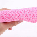 1X Lace Silicone Mold Mould Sugar Craft Fondant Mat Cake Decorate Bake Tool   Z