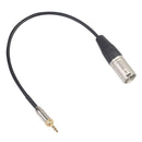 3.5mm TRS Male to XLR Male Cable for Wireless Microphone Receiver Camcorder