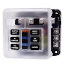 Fuse Box 6 Way Blade Holder Block Auto Distribution Panel 32V Board Car Power-OZ