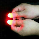 2x Magic Light up thumbs fingers RED trick appearing light close up funny