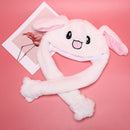 Cute Rabbit Hat Ear Will Move When You Hold The Leg Funny Plush Hat  rsJCAUB Kw