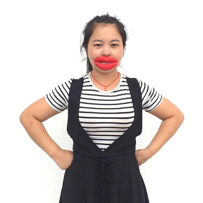 Novelty Big Mouth Funny April Fool's Day Thick Big Mouth Halloween Horror MaskLJ