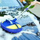 Microfiber Car Brush Wash Mop Mitt Extendable Handle Vehicle Washing